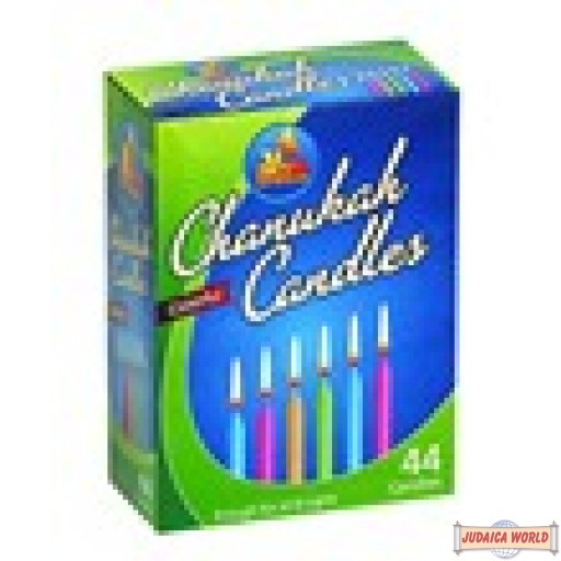 Box of Colorful Chanukah Candles -(does not qualify for free shipping when ordered in bulk due to the weight)