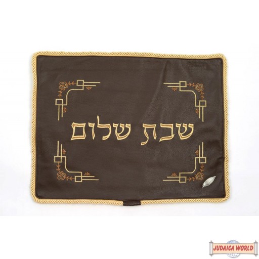 Leather Challah cover style cc520BR