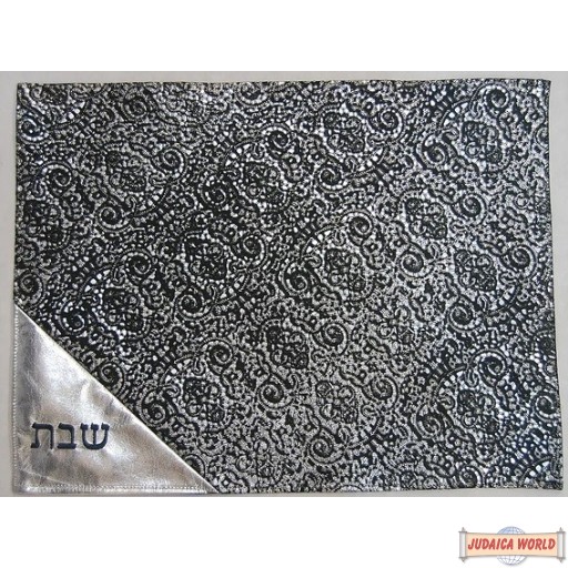 Leather Challah Cover Style PC200BK-SI