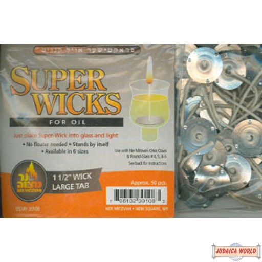 Super Wicks 1 1/2" wick with large tab