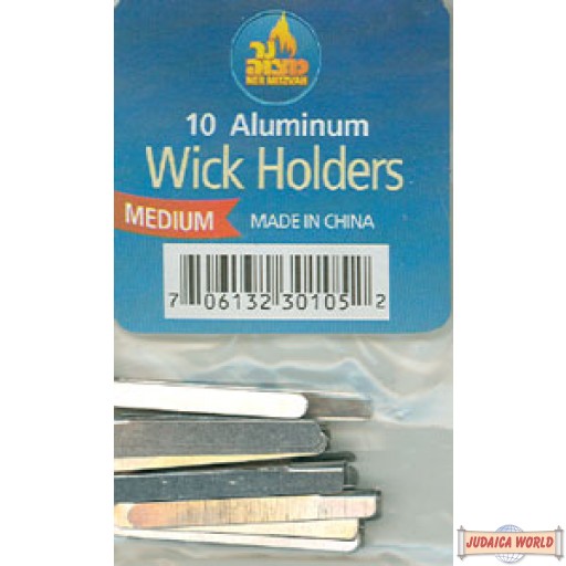 Aluminum Wick Holders (Medium) - Pack of 10