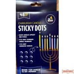 Chanukah Candle Sticky Dots 