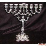 Traditional Silverplated Menorah - (does not qualify for free shipping)