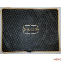 Leather Challah Cover Style CC300 Black/Gold