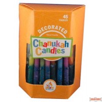 Colorful Decorated Hand Made Chanukah Candles