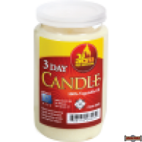 Memorial (Yortzeit) Candle - Vegetable Oil (3 Day)