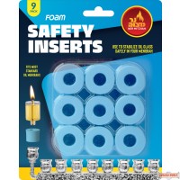 Safety Foam Inserts for Oil Candle Cups - 9 Pack