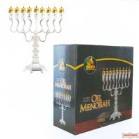 Silver Plated Oil Menorah