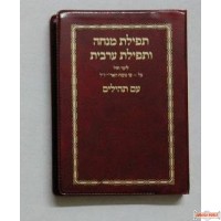 Pocket Chabad Mincha-Mariv with Tehillim -plastic cover- design and color varies