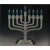 Silver Plastic Electric Menorah