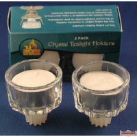 2 Pack Crystal Tealight Holders